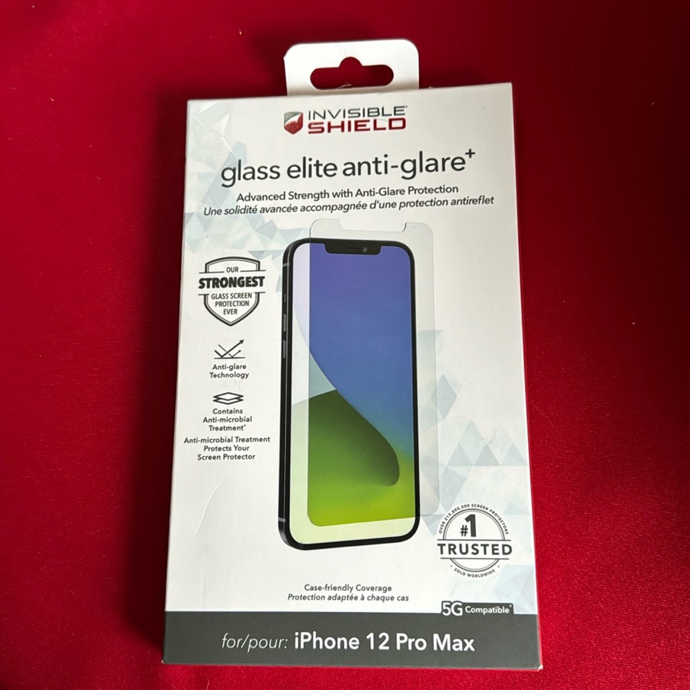 New In Box Zagg Invisible Shield screen protector. iPhone 12 Pro Max